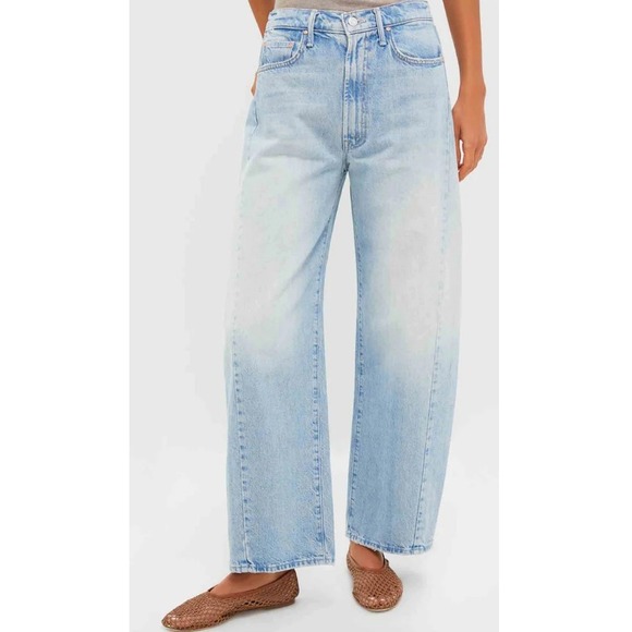 MOTHER Denim - Mother Women's Back Pedal High Rise Full Pipe Flood Barrel Leg Jeans Size 28 NWT